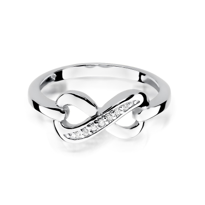 Pierścionek zaręczynowy z brylantami 0.04ct