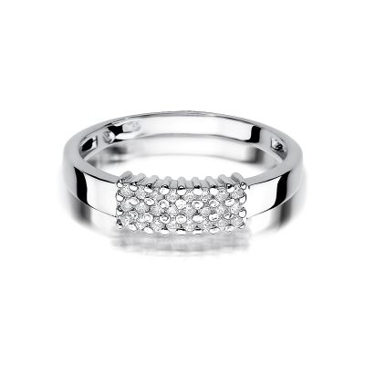 Pierścionek zaręczynowy z brylantami 0.20ct