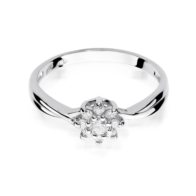 Pierścionek zaręczynowy z brylantami 0.22ct