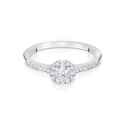 Pierścionek zaręczynowy z brylantami 0.28ct