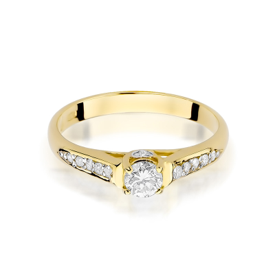 Pierścionek zaręczynowy z brylantami 0.33ct