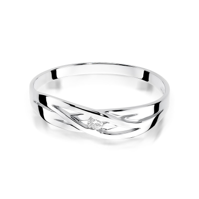 Pierścionek zaręczynowy z brylantem 0.05ct