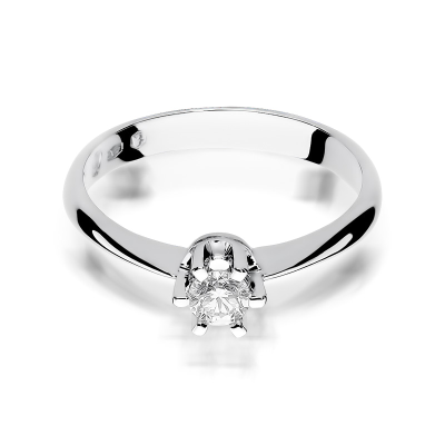 Pierścionek zaręczynowy z brylantem 0.23ct