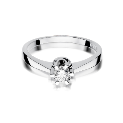 Pierścionek zaręczynowy z brylantem 0.25ct