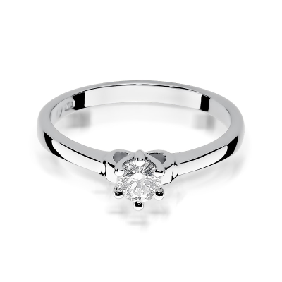 Pierścionek zaręczynowy z brylantem 0.25ct